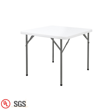 White plastic folding foldable dinning room table set