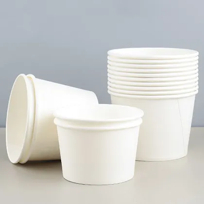 Disposable round rice bowl paper takeout packaging bowl