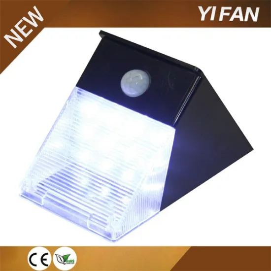 YiFan Good quality beautiful design motion sensor led solar Wall/garden/path light