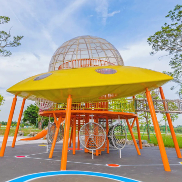 Stainless Steel Slide and Swing Park Amusement Facilities for Outdoor Scenic Areas