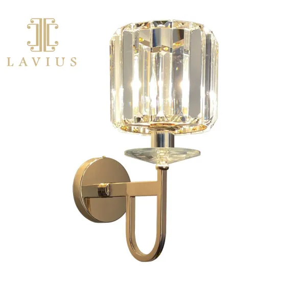 Best quality fashion wholesale crystal villa wall lamp