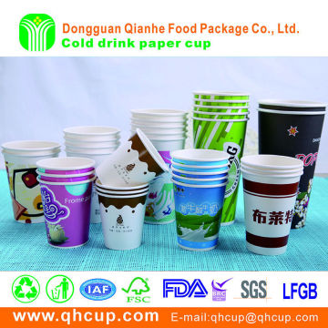 ripple double wall disposable green ice coffee personalized paper cup