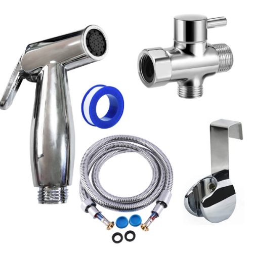 Stainless Steel Bidet Kits ABS Handheld Bidet Sprayer For Toilet Manufactory