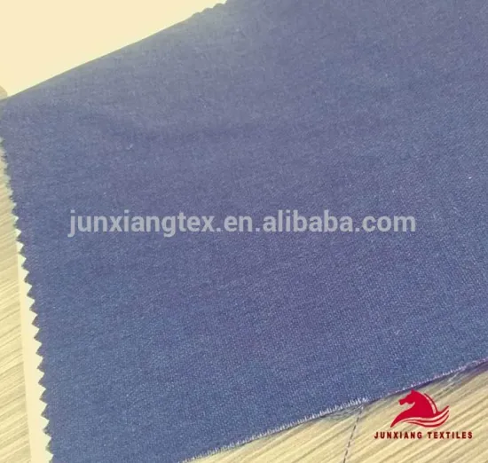 polyester cotton TC 65/35 14X14 single dyed fabric cross dyed 'chambray' blue fabric work wear