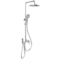 Système de douche de quatre fonctions chrome