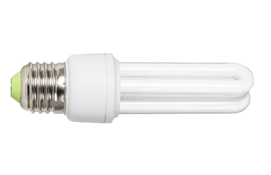 E27 Energy Saving U-shaped Compact Fluorescent Lamp 6400k 175lm