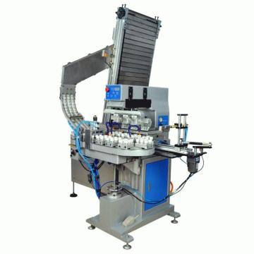 Automatic Four Color Plastic Closures Pad Print Machine