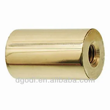 high polished round brass standoff