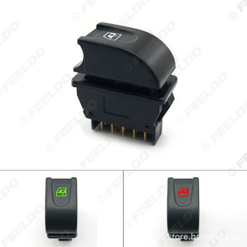 12V/24V 20A Car Power Window 5Pins Switch with Red Illumination