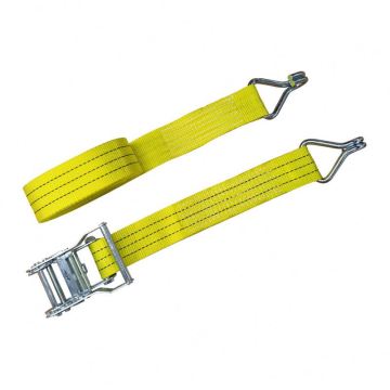 2 Heavy Duty Ratchet Straps with Flat Hooks - 4 Foot Length - Bulk Pack
