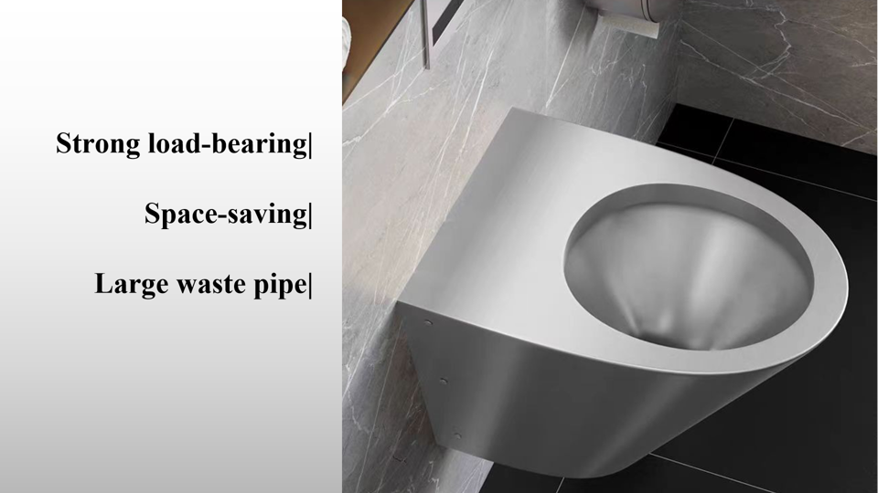 wall-mounted toilet