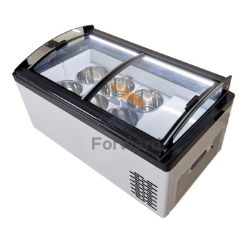 Wholesale Counter Top Glass Door Mini Ice Cream Display Freezer Showcase for Ice Cream: Your Ultimate Solution for Attractive Ice Cream Presentation
