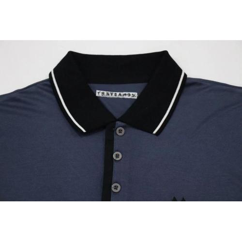 Herren Mercerize Solid Polo mit halber Paspelleiste