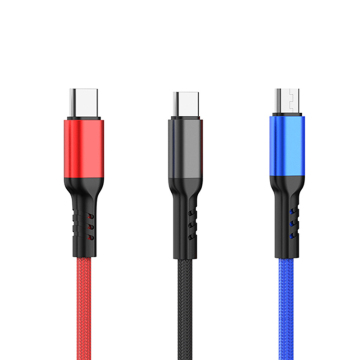 Custom Cheapest Type C 3 in 1 Charging Cable - Good Quality Braided Nylon
