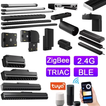 Tuya Zigbee Surface Mounted DC48V Magnetic LED Track Lighting