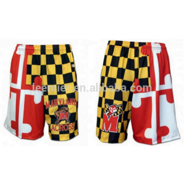 Wholesale sportswear sublimated custom printed lacrosse shorts