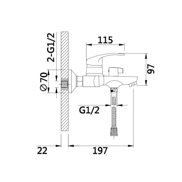 Modern Electroplated Single Lever Faucet