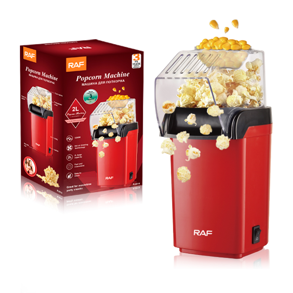 RAF Electric Popcorn Machine With Butter Melting Container @ Best