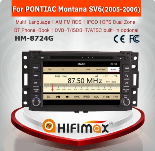 HIFIMAX WIN CE 6.0 Car DVD GPS For PONTIAC Montana SV6 2005-2006 Car DVD Player GPS Navigation System