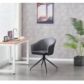360 grados Silla giratoria de espalda de color gris oscuro