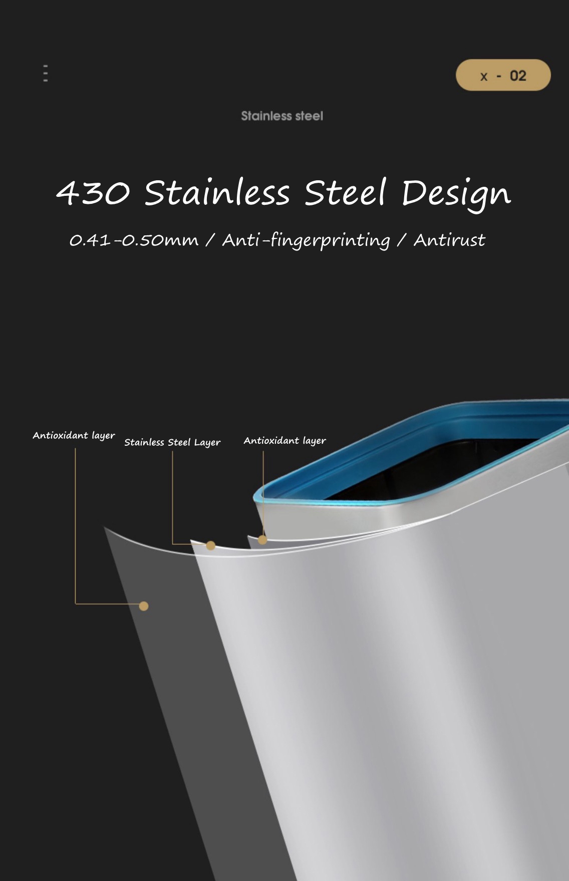 Strong Steel Step Litter Can