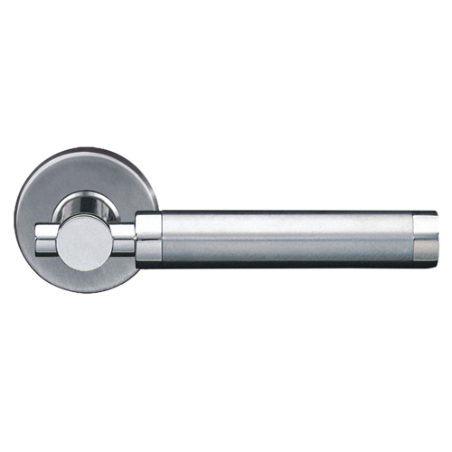 Classic Stainless Steel Door Handles with Rosette