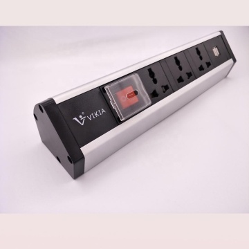 Universal Type 3-Way Pop-Up Socket with Fast USB Charger and High Definition HDMI Connection
