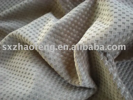 woven twill 100% cotton lattice velveteen for sofa fabric