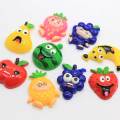 Fancy Various Fruit Shape Cabochon Flatback Beads 100pcs / bag Kitchen Ψυγείο Στολίδια Γούρια Παιδικά DIY Παιχνίδια Διακόσμηση