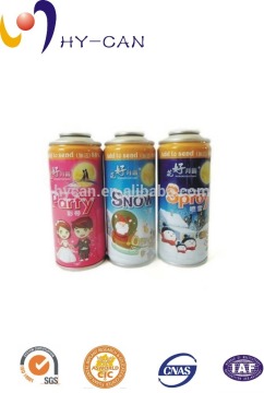 High pressure empty aerosol tinplate can for party spray snow and spray colored ribbon in wholesale price