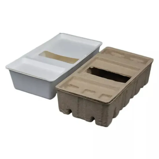 Recycled Paper Pulp Box with Lid Protective Packaging