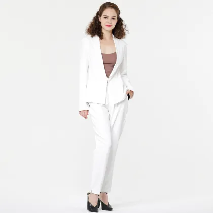 White High Waist Womens Pants