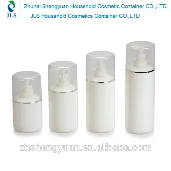 plastic lotion container for package