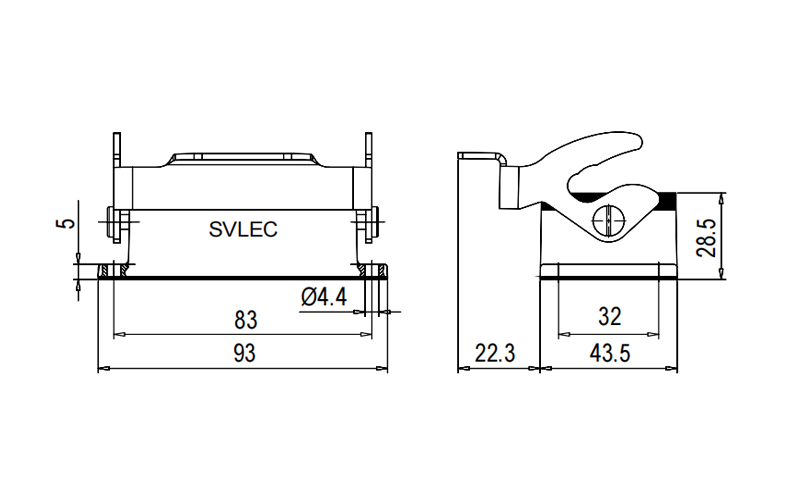 H10B Housings bulkhead mounting hoods