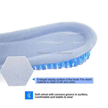 Soumit Unisex Gel Insole Silicone Insole for Shoes Breathable Honeycomb Heel Spur Insoles Cushion Height Increase Insole