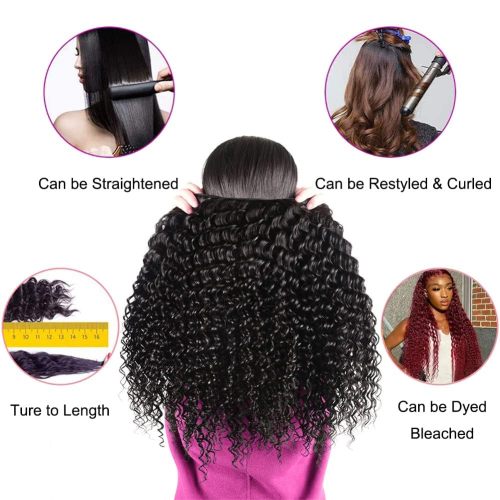 10A Brazilian Virgin Deep Wave Human Hair Bundles