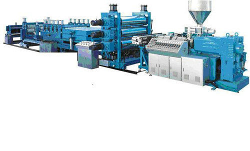 Plastic Roofing Sheet Extrusion Line For Double-layer Pc Roof Sheet