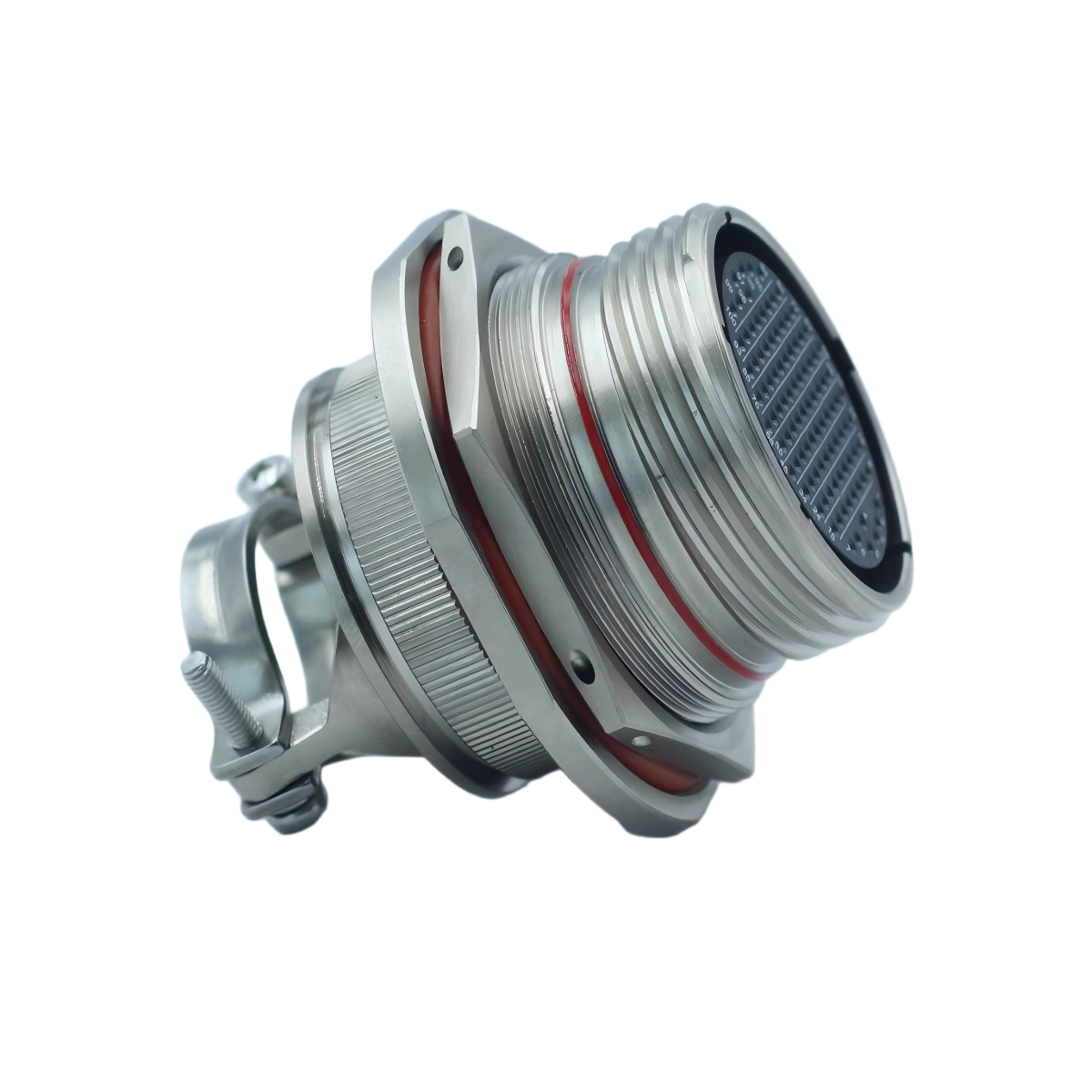 100Pin Aviation Connector J599 24FH35PN technical diagram and mounting details