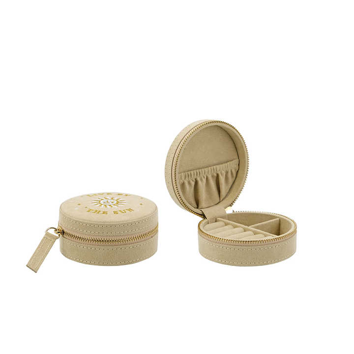 Portable Travel Velvet Jewelry Storage Organizer Case Box