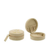 Portable Travel Velvet Jewelry Storage Organizer Case Box