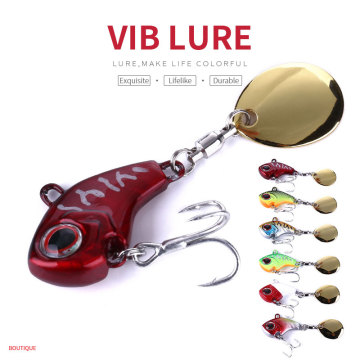 9G Hot Sale Metal Vib Fishing Lure with Blood Slot Hook - Weihai Factory