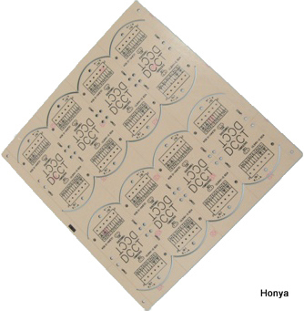 Single Side PCB with Cem-1, Black Silkscreen (RoHS)