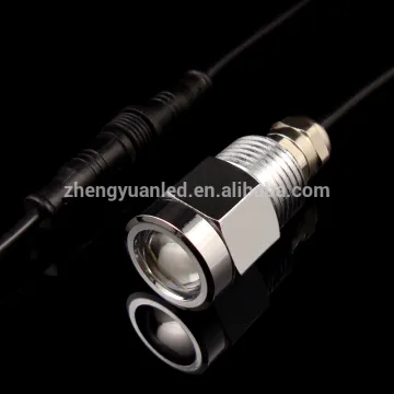 Modern IP68 LED underwater boat lights 9W drain plug light with waterproof connector