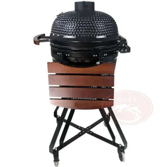 Folding BBQ Outdoor Grill Round Small Size BBQ Charcoal Kamado Ceramic Grills