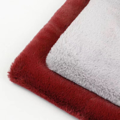 Soft Faux Rabbit Fleece Fabric Warm Velvet