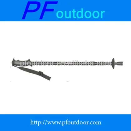 Ski pole shaft used telescoping ski pole