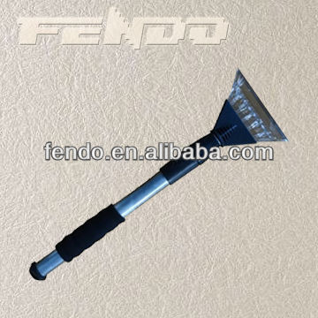 Car ice scraper with snow brush