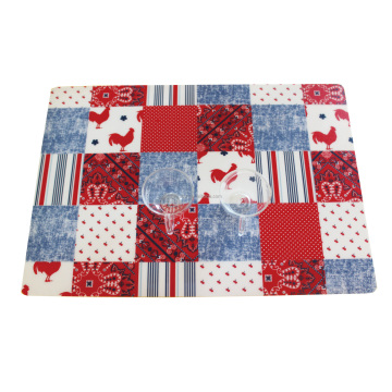 Colorful Printed Placemats - Durable Plastic PP Material for Dining and Restaurants