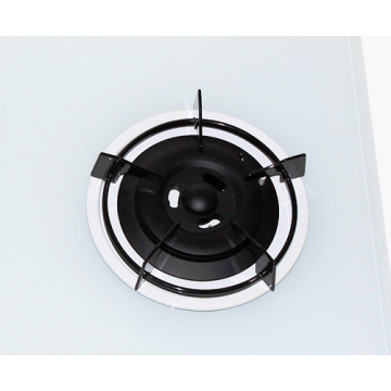 3 White Glass Gas Cooktop