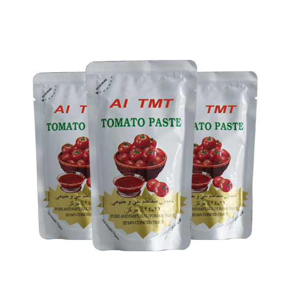 tomato sauce packaging plastic bag 